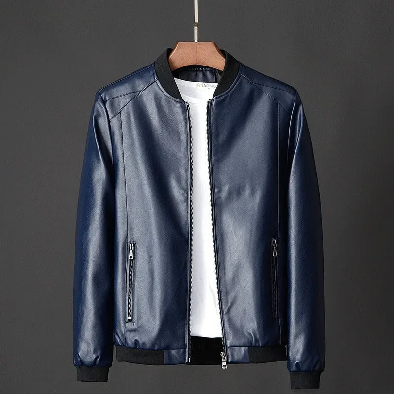 Veste en cuir de motard