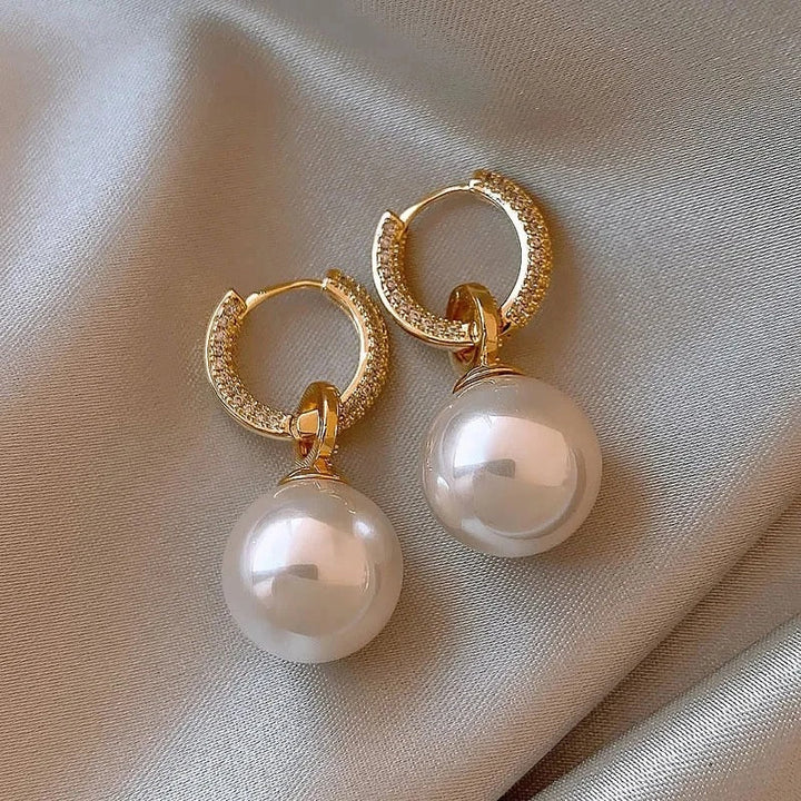 Boucles d'oreilles en perles étincelantes