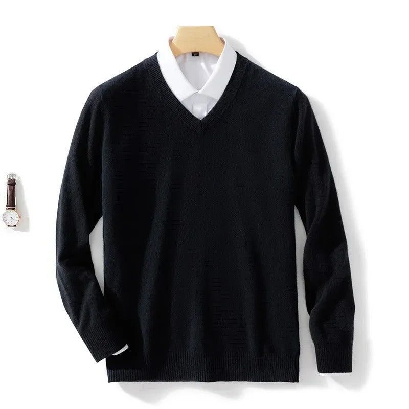 Pull élégant à col en V