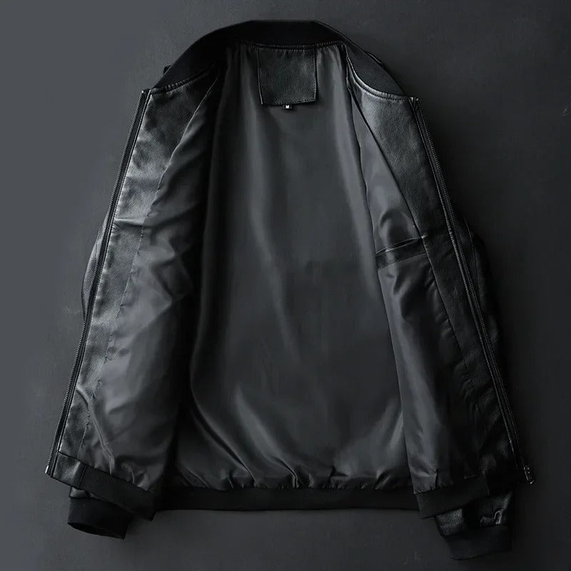 Veste en cuir de motard