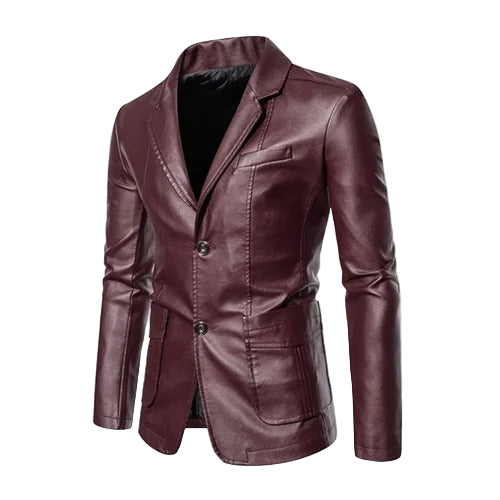 Business Casual Lederjacke