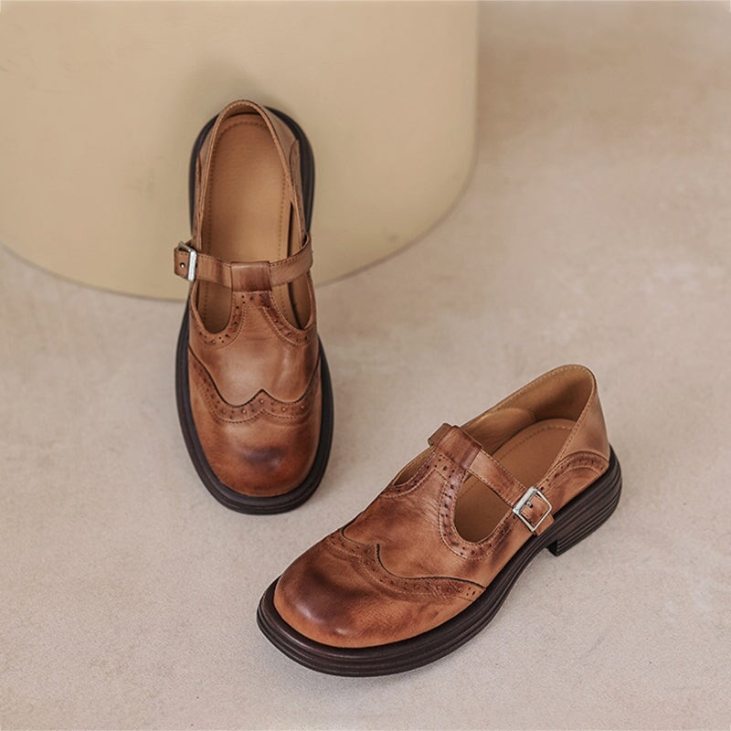 Mattea Mary Janes - Elegante scarpa in pelle