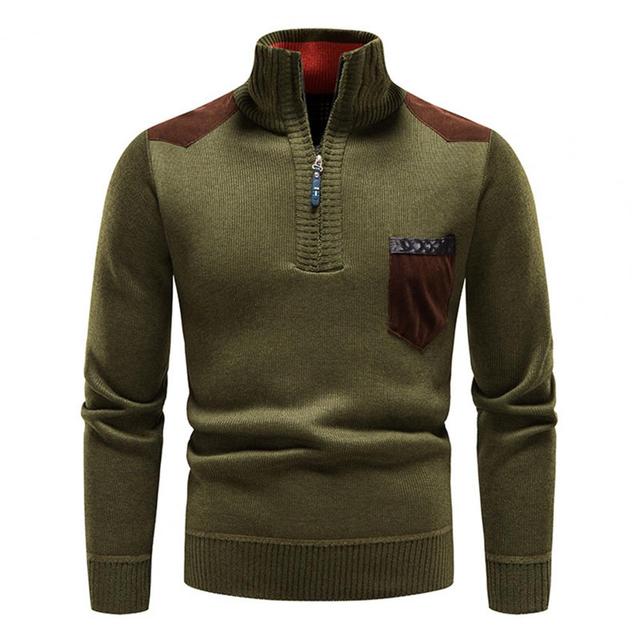 Pull-over en laine à fermeture éclair
