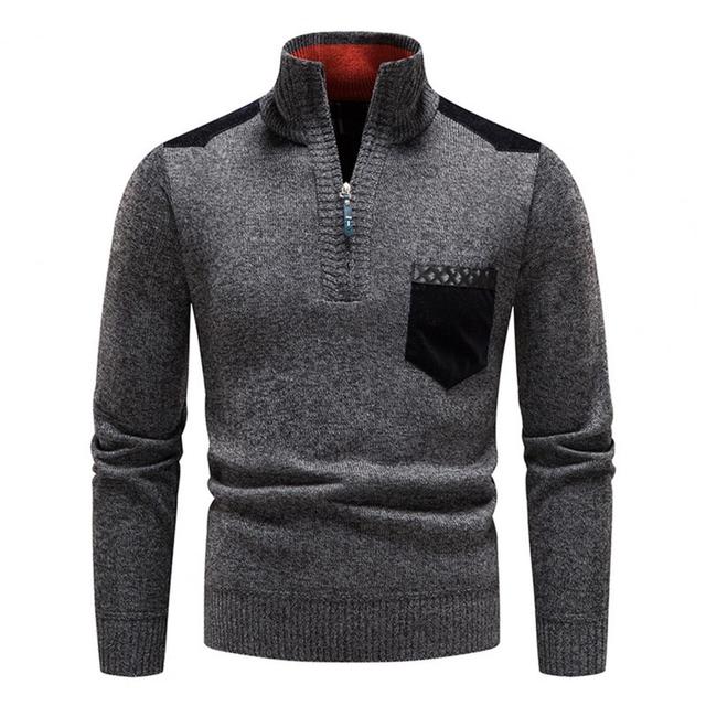 Pull-over en laine à fermeture éclair