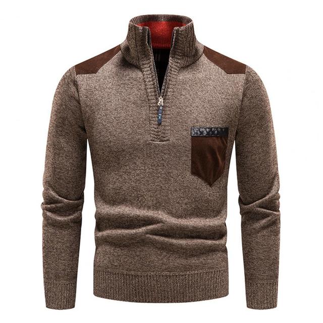 Pull-over en laine à fermeture éclair