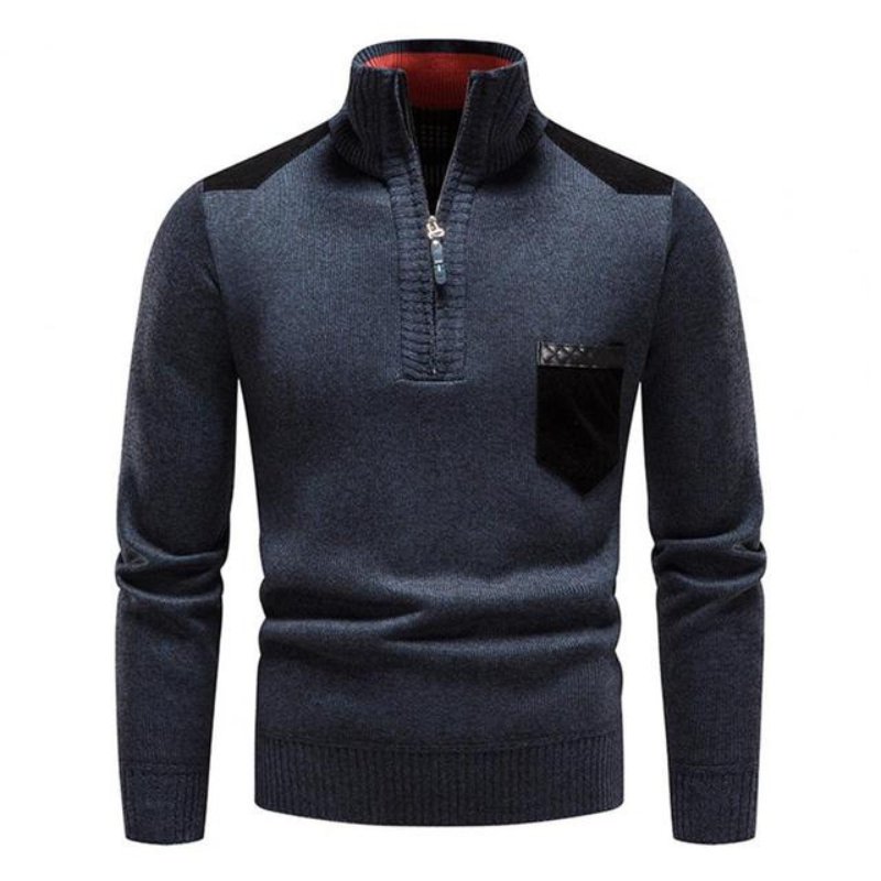 Pull-over en laine à fermeture éclair