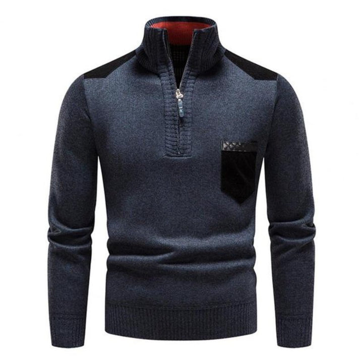 Pull-over en laine à fermeture éclair
