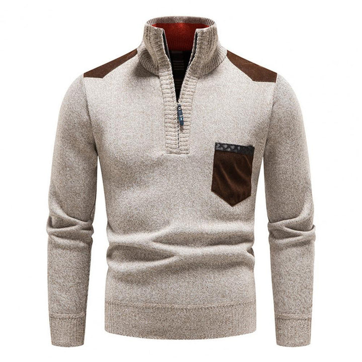 Pull-over en laine à fermeture éclair