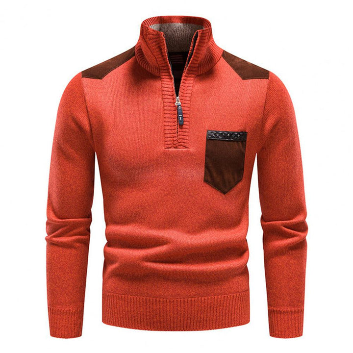 Pull-over en laine à fermeture éclair