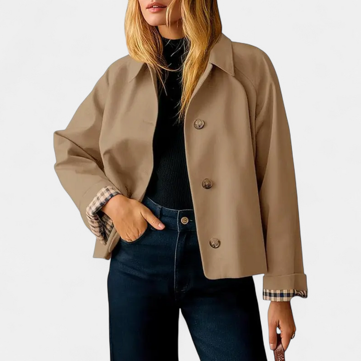 HARLOW | Coupe-vent trench-coat court et décontracté