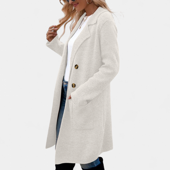 ZAHEKA | Robe midi décontractée à manches longues