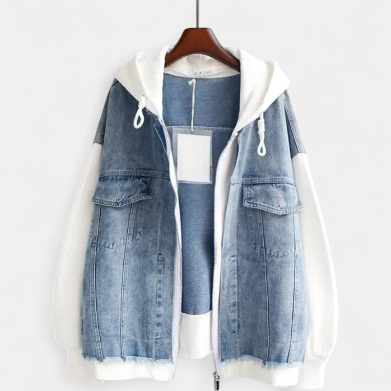 MIRA | Giacca di jeans bicolore