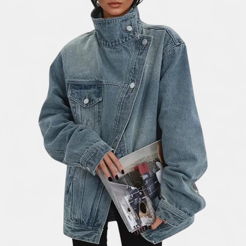SARAH | Veste asymétrique tendance style urbain