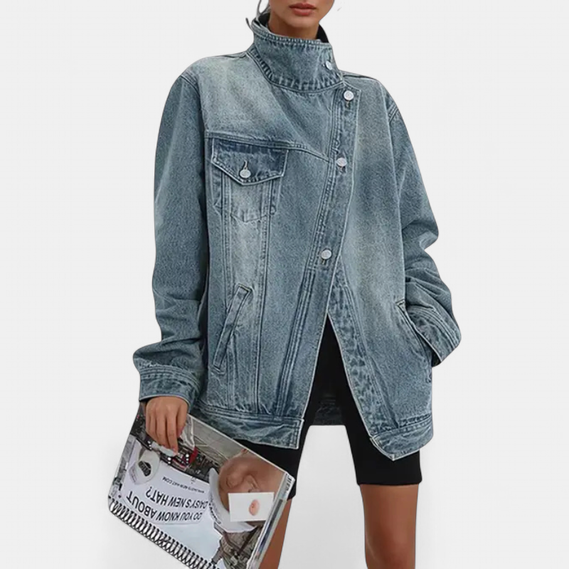 SARAH | Veste asymétrique tendance style urbain
