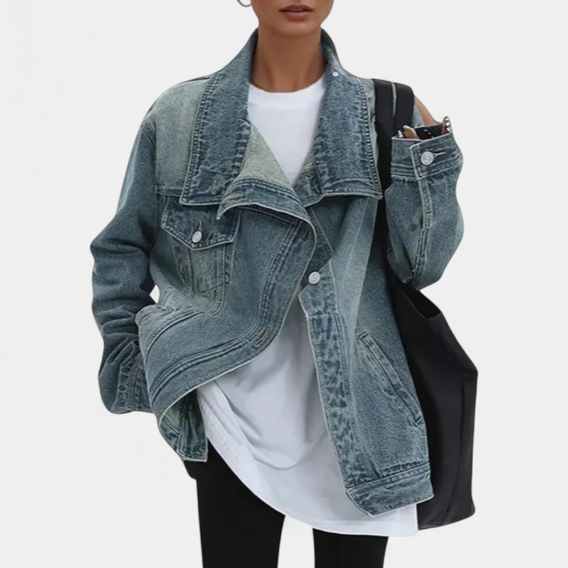 SARAH | Veste asymétrique tendance style urbain