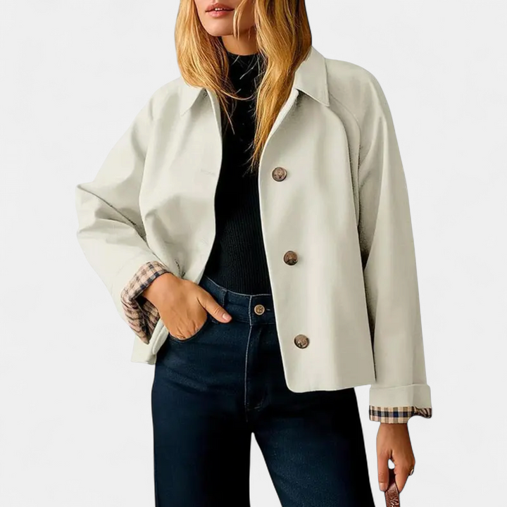 HARLOW | Coupe-vent trench-coat court et décontracté