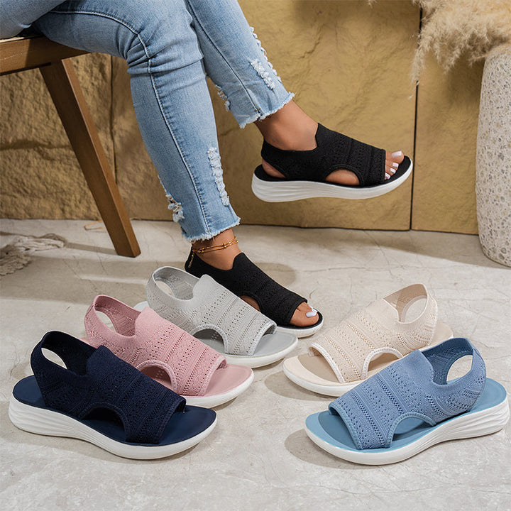 Clara™ | Sandali con plateau, in materiale traspirante per donna