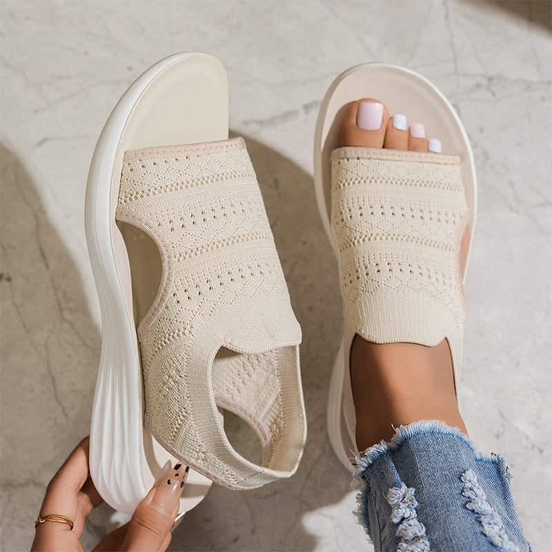 Clara™ | Sandali con plateau, in materiale traspirante per donna