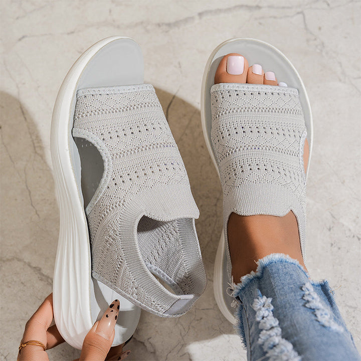 Clara™ | Sandali con plateau, in materiale traspirante per donna