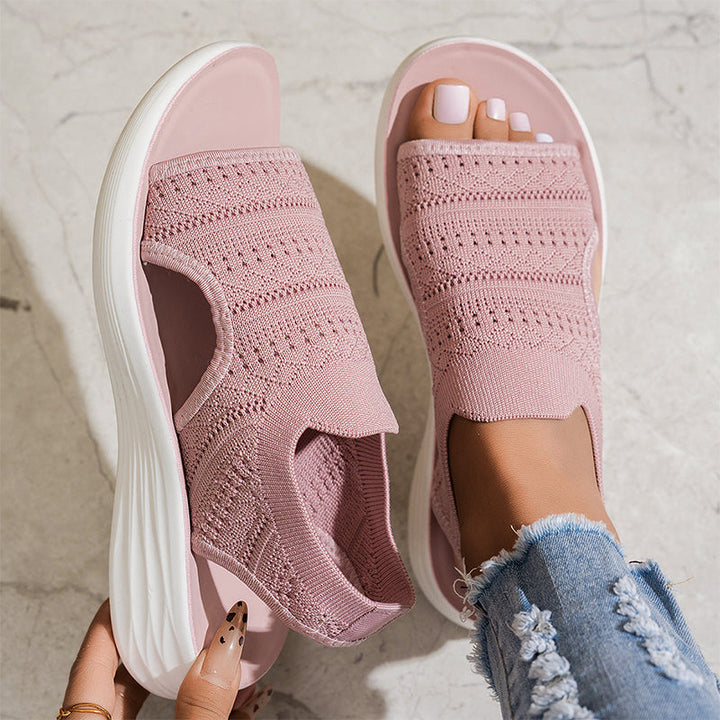 Clara™ | Sandali con plateau, in materiale traspirante per donna