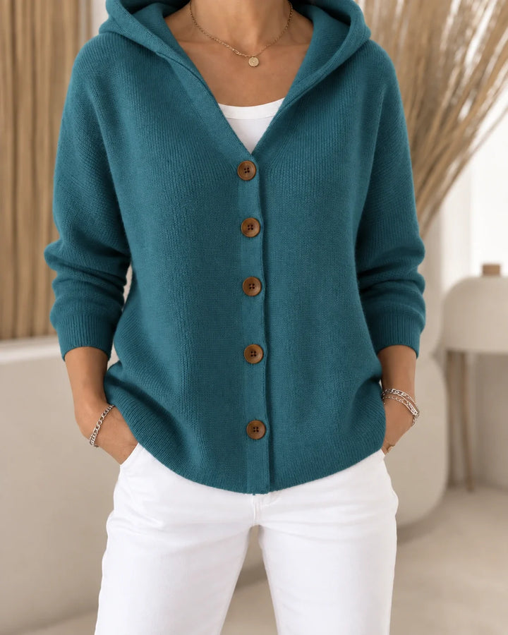 Ursula  | Leichter Kapuzen-Cardigan