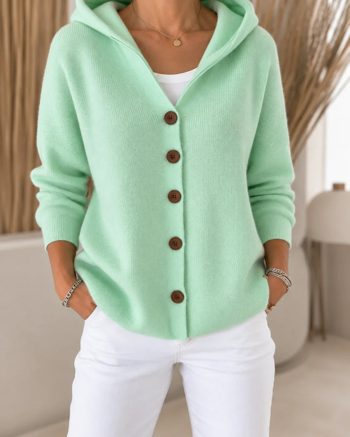 Ursula  | Leichter Kapuzen-Cardigan
