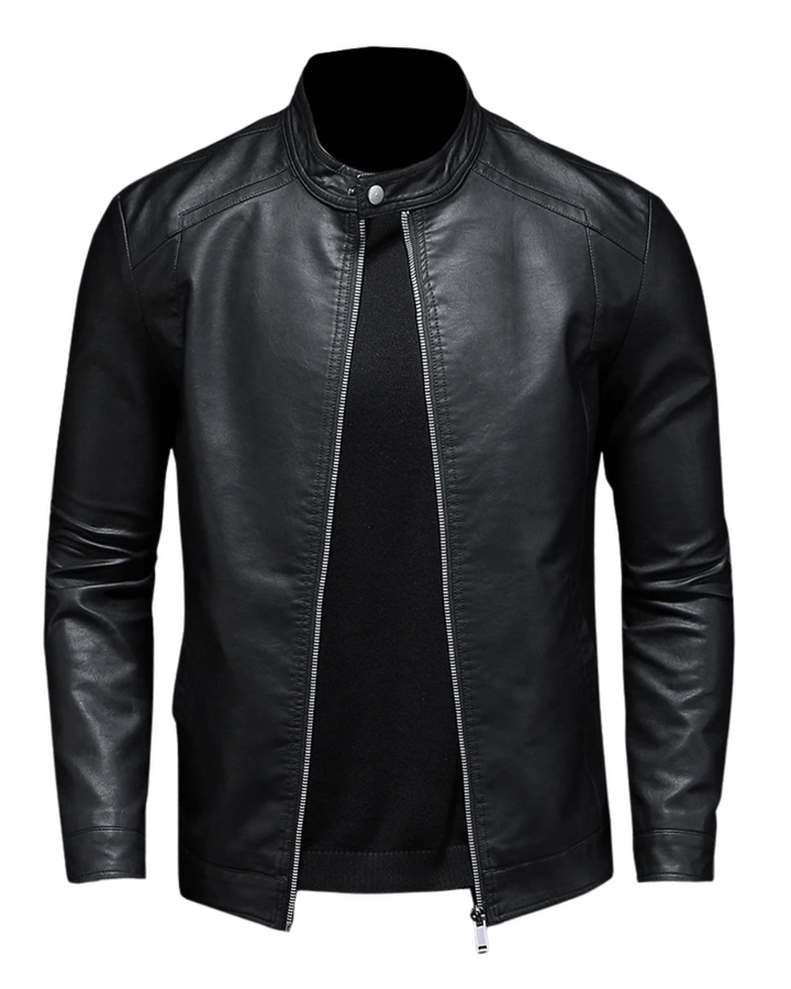 Klassische Lederjacke