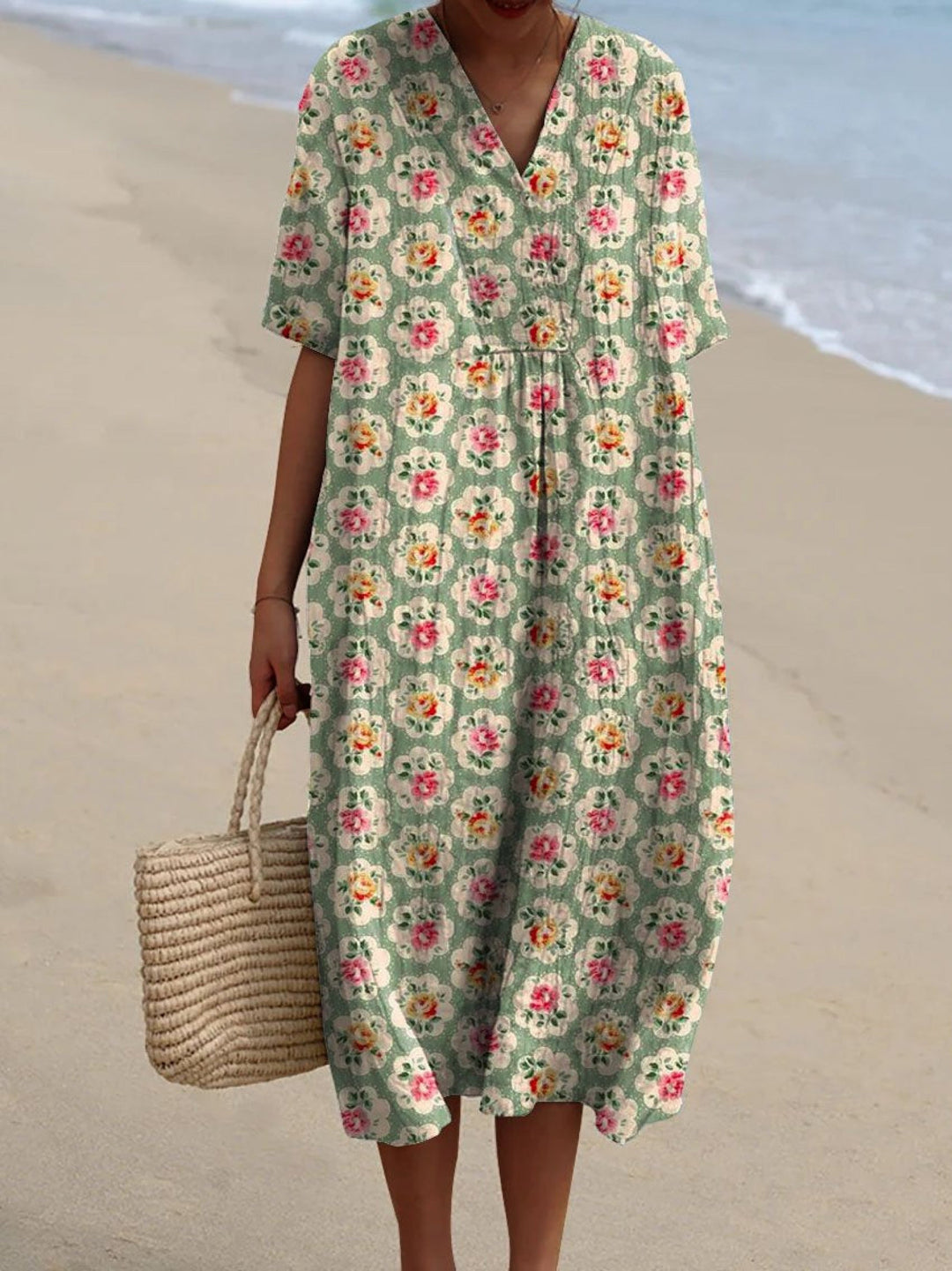 Femke - Robe vintage à fleurs